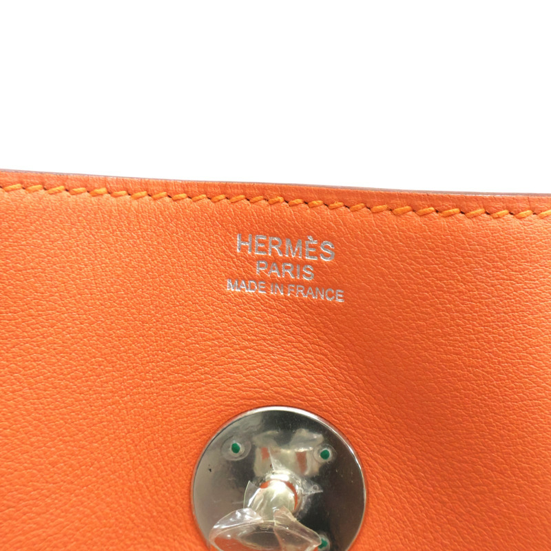橘色 牛皮 Lindy34cm 肩背包 Q刻【HERMES 愛馬仕】-8