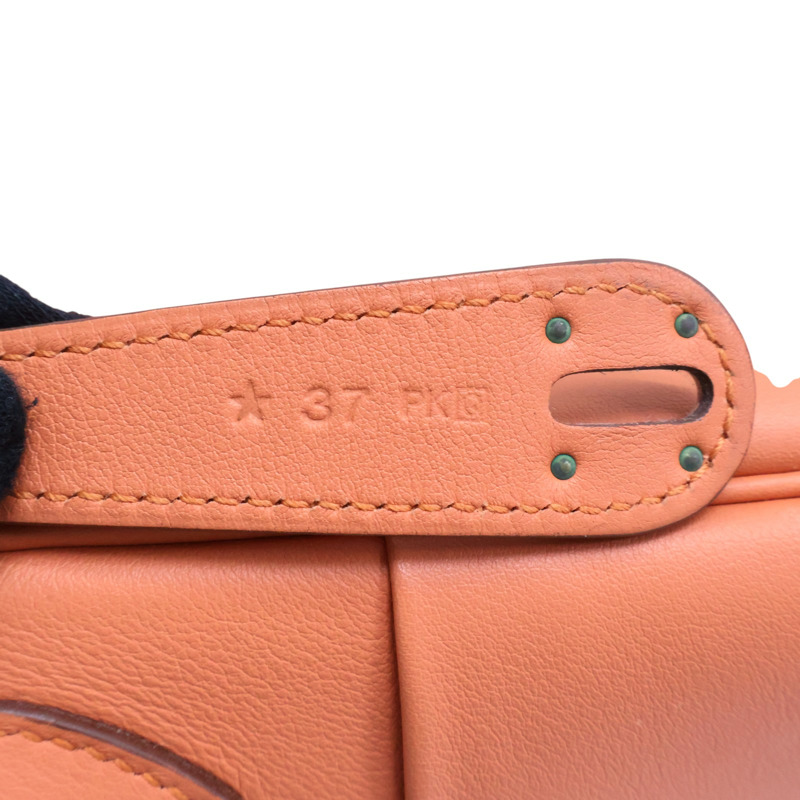 橘色 牛皮 Lindy34cm 肩背包 Q刻【HERMES 愛馬仕】-9