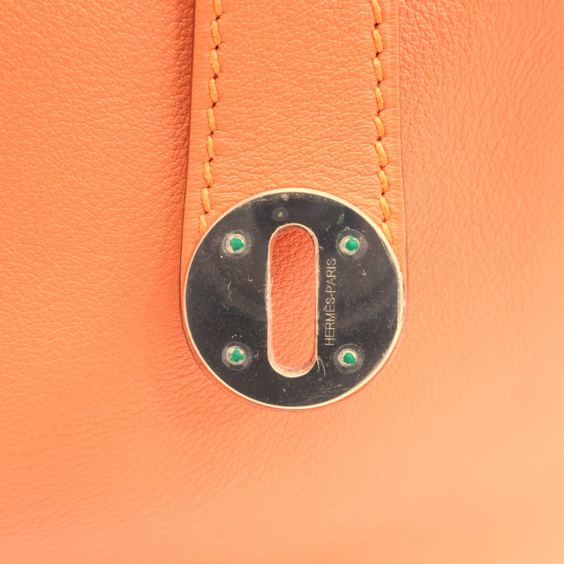 橘色 牛皮 Lindy34cm 肩背包 Q刻【HERMES 愛馬仕】-10