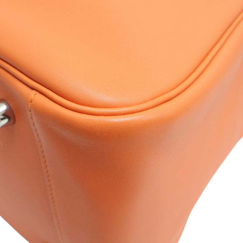 橘色 牛皮 Lindy34cm 肩背包 Q刻【HERMES 愛馬仕】-15