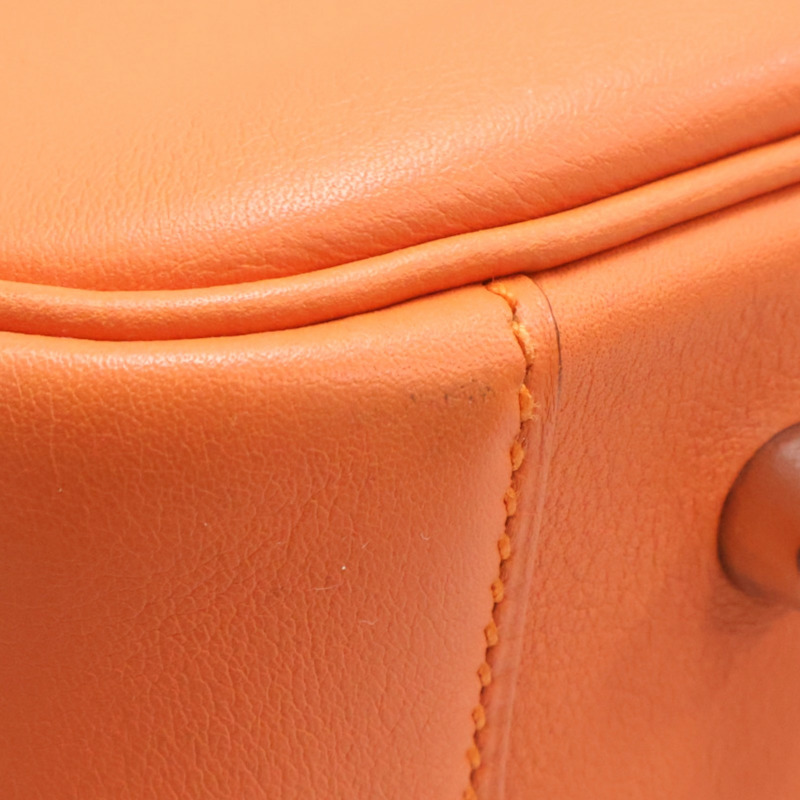 橘色 牛皮 Lindy34cm 肩背包 Q刻【HERMES 愛馬仕】-17