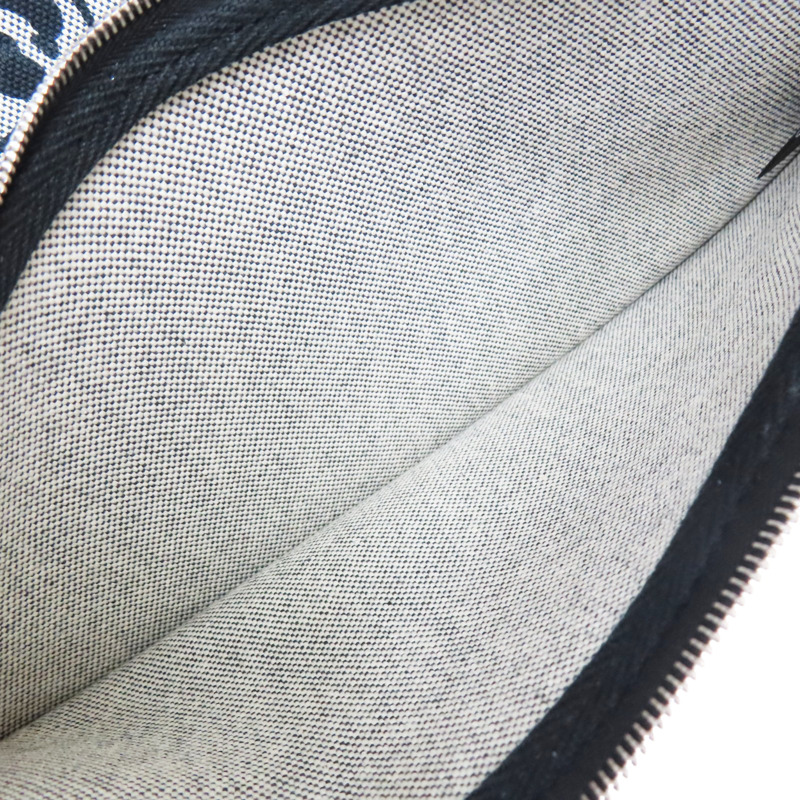 黑色牛皮 黑色帆布 狗狗圖案 Herbag 肩背包 K刻【HERMES 愛馬仕】-7