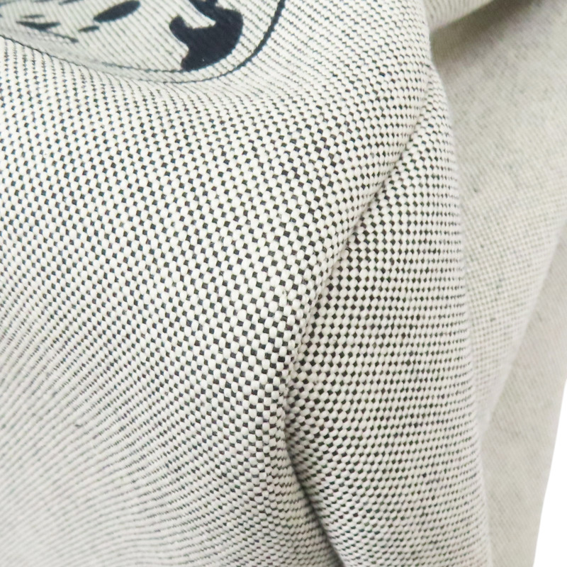 黑色牛皮 黑色帆布 狗狗圖案 Herbag 肩背包 K刻【HERMES 愛馬仕】-12