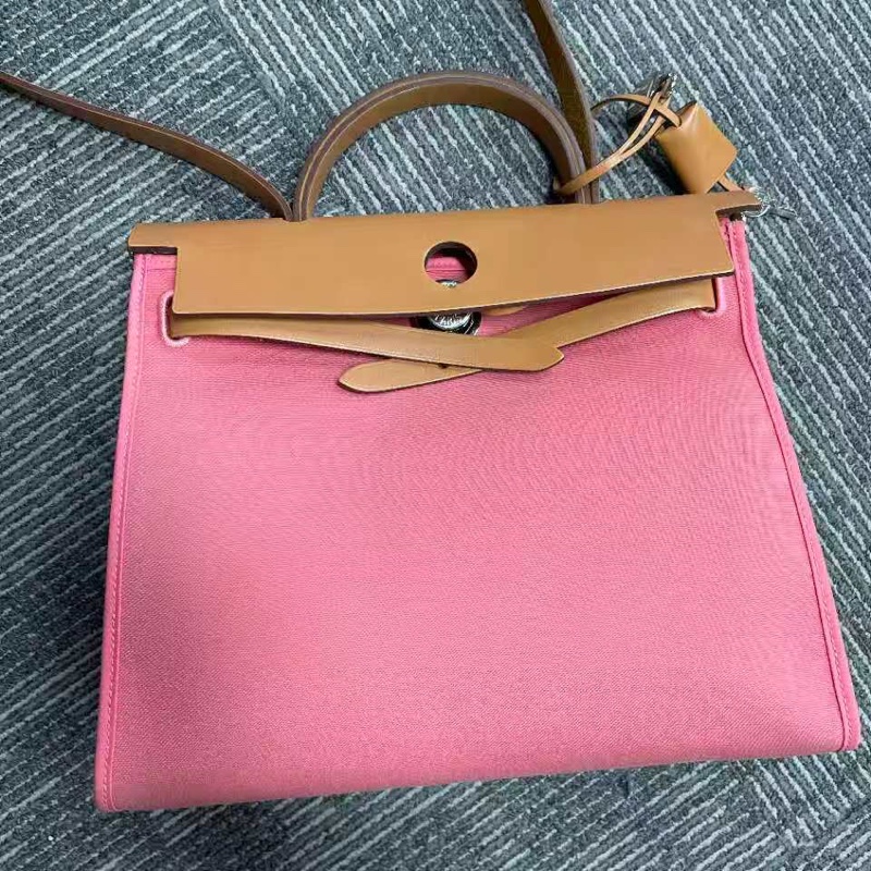 Hermes Herbag 31 新款粉色-1