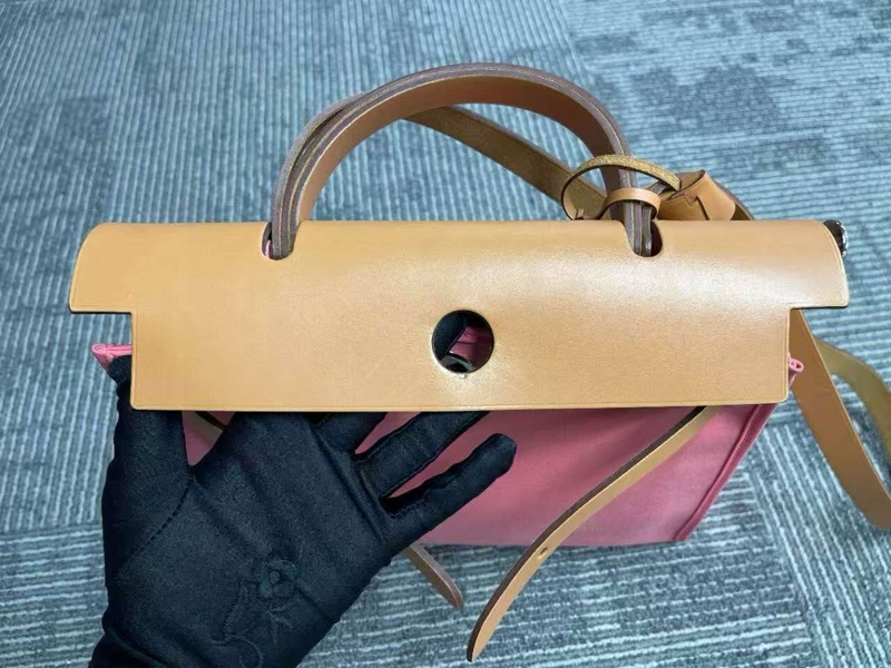 Hermes Herbag 31 新款粉色-3