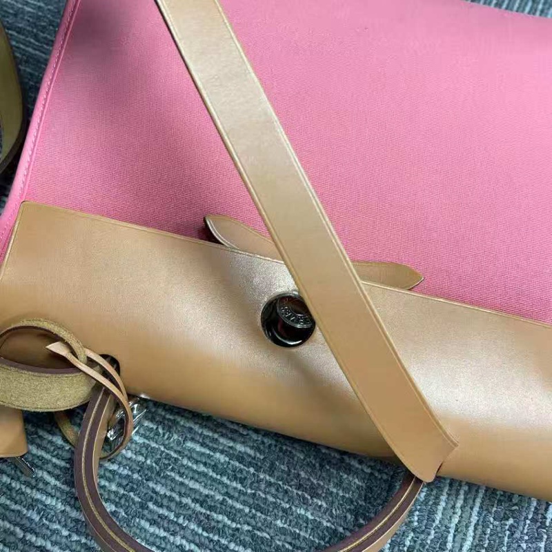 Hermes Herbag 31 新款粉色-9