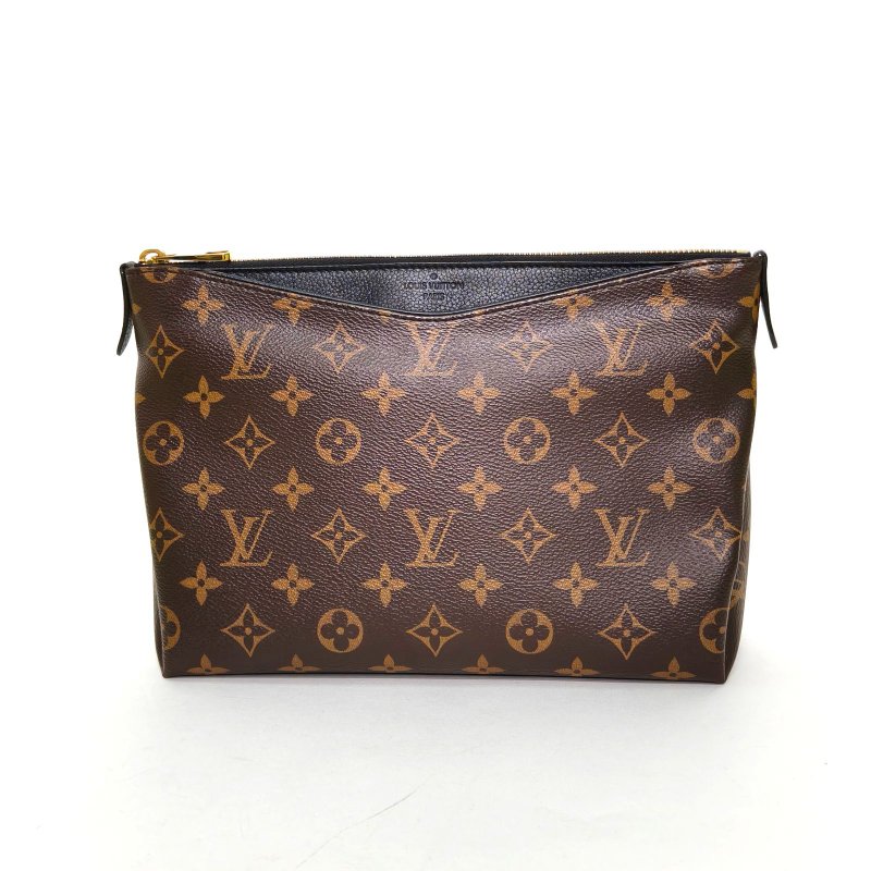 LOUIS VUITTON Pallas傳奇手拿包洗漱包黑色PVC2020肩背包-0