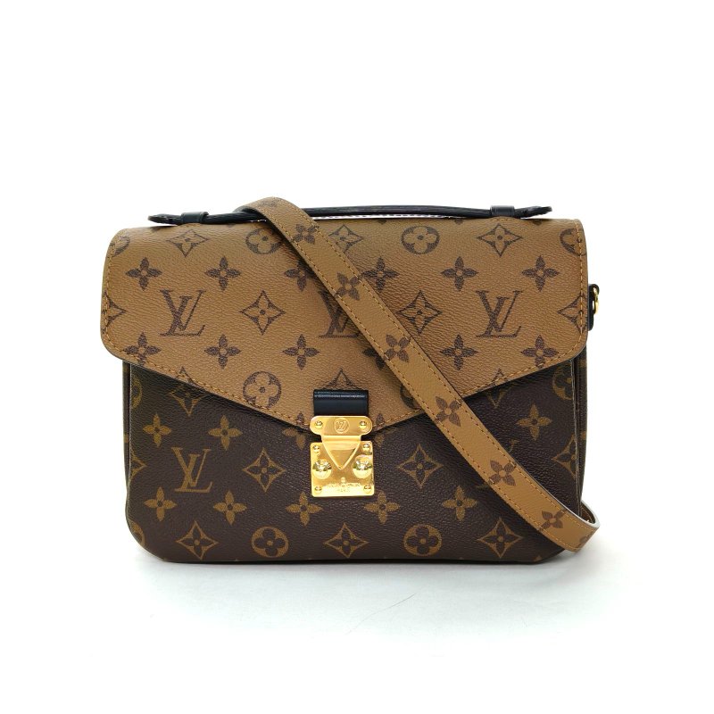 LOUIS VUITTON MetisPochette郵差包老花PVC金扣2020拼色肩背包-0