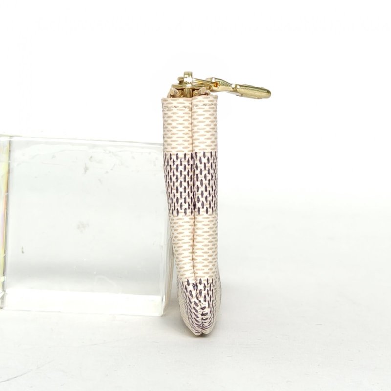 LOUIS VUITTON 白色棋盤格PVC2019零錢包肩背包-1