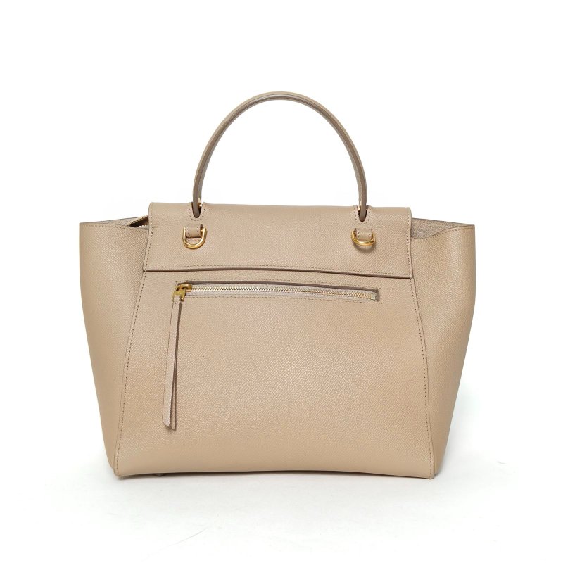 CELINE Belt鯰魚包Micro24卡其色牛皮金扣肩背包-2