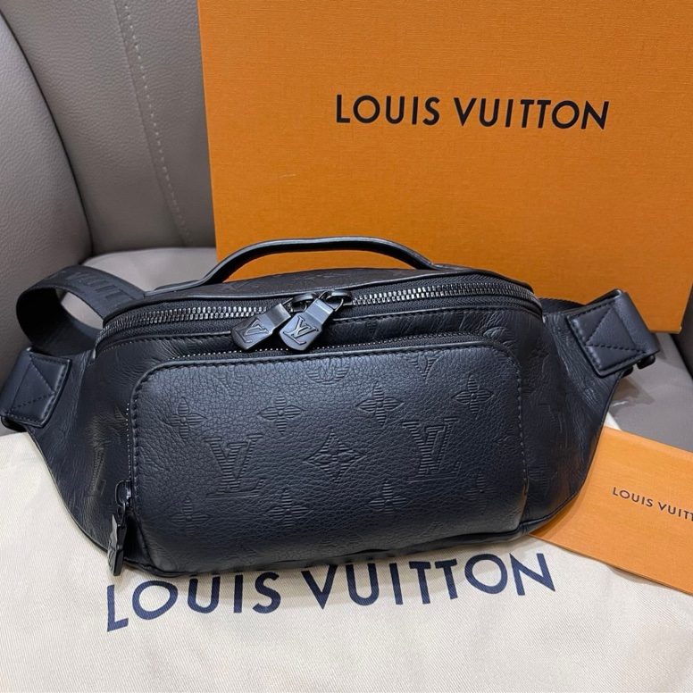 Rush 牛皮壓紋腰包-4