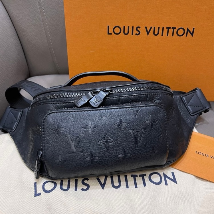 Rush 牛皮壓紋腰包-5