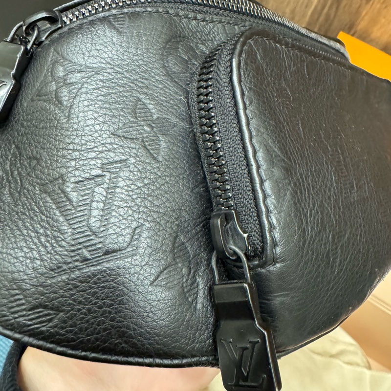 Rush 牛皮壓紋腰包-9