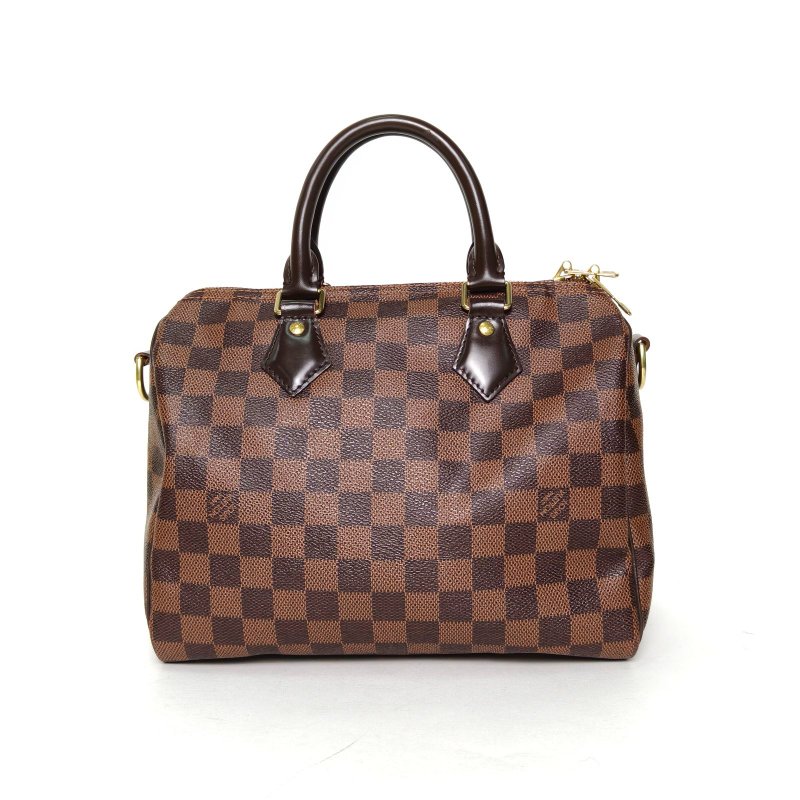 LOUIS VUITTON Sp25配肩帶棕色棋盤格PVC2018肩背包-2