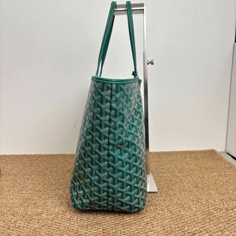 Goyard戈雅 托特包 綠色老花子母購物袋-1