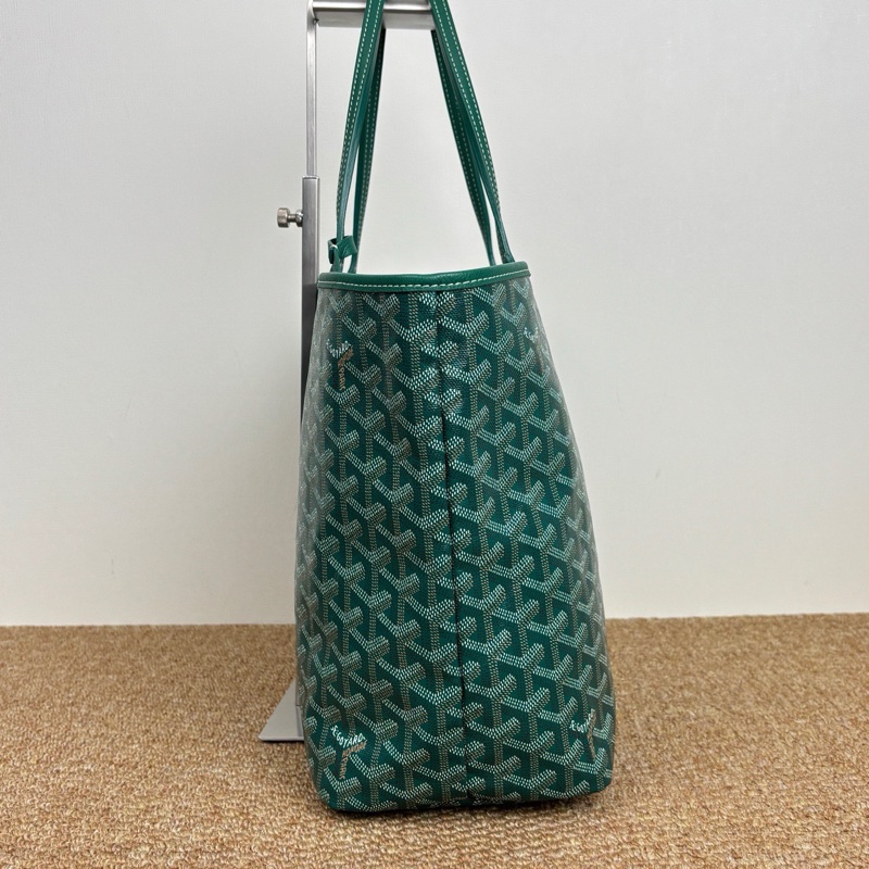 Goyard戈雅 托特包 綠色老花子母購物袋-2