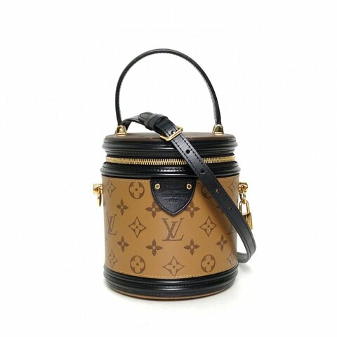 LOUIS VUITTON CANNES圓桶包拼色PVC2019老花肩背包
