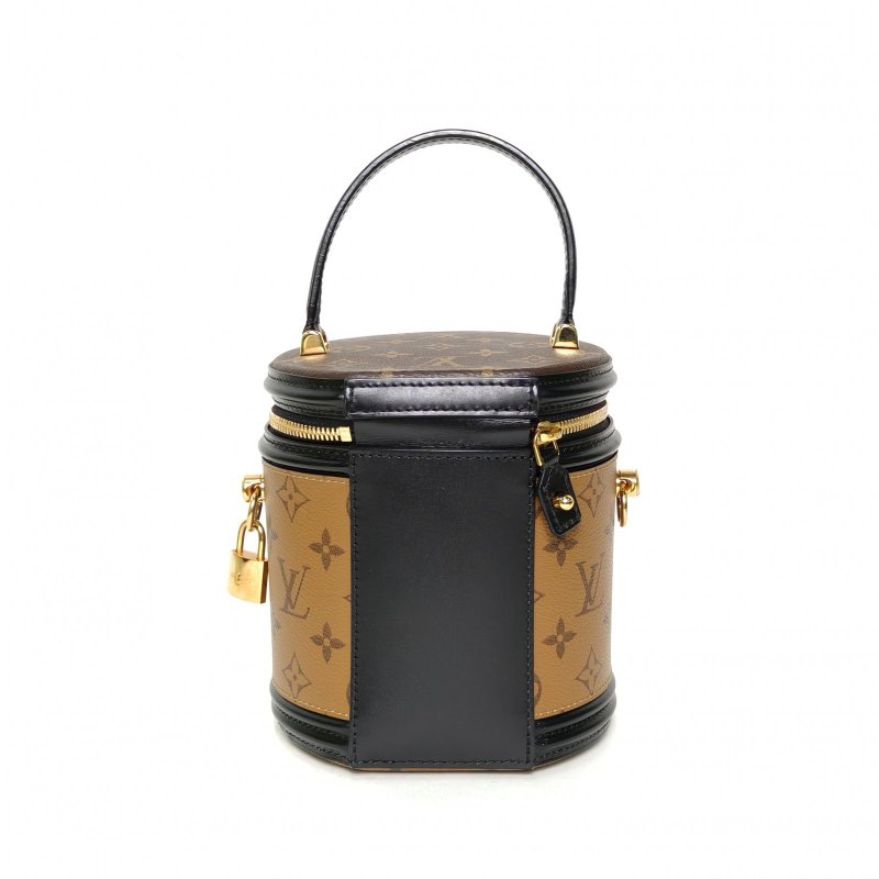 LOUIS VUITTON CANNES圓桶包拼色PVC2019老花肩背包-2