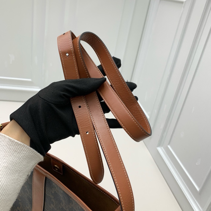 celine賽琳 老花凱旋門水桶包  -5