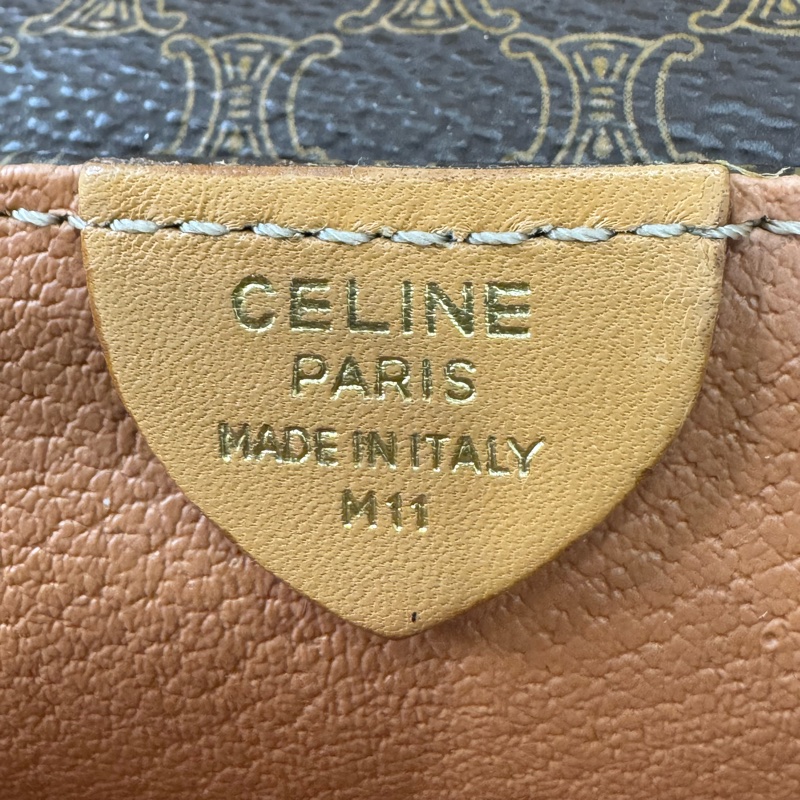 CELINE vintage 經典凱琁門翻蓋相機包🤎包況超好-22