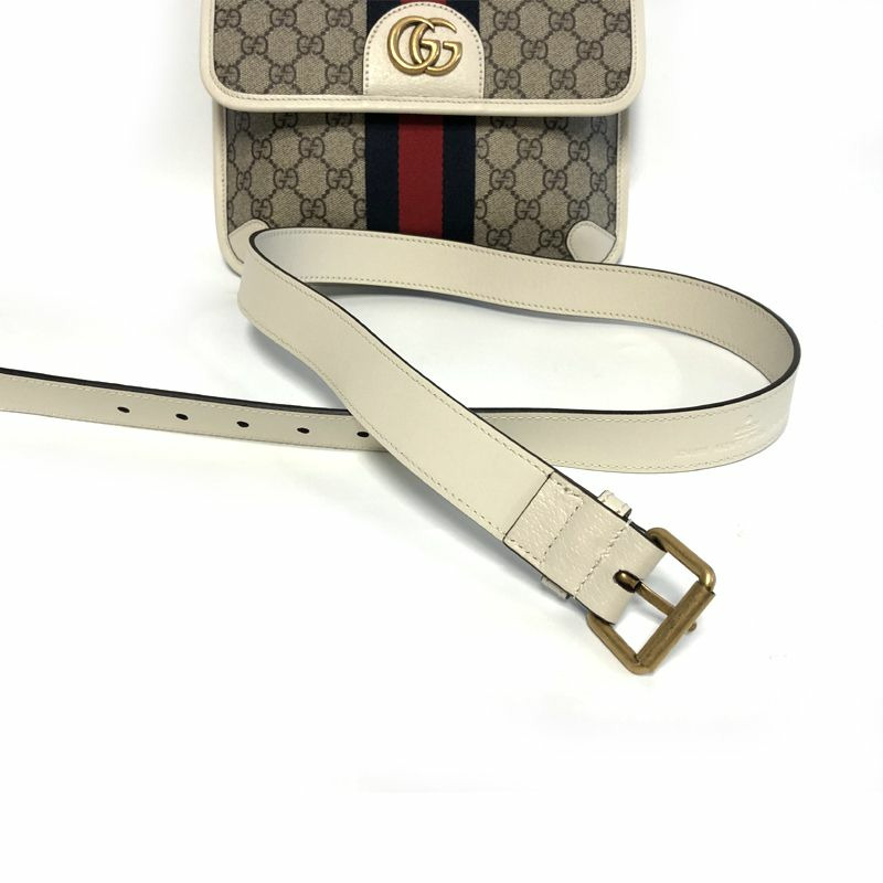 GUCCI Ophidia GG Supreme 皮帶斜背包 674081 96IWT9794-1