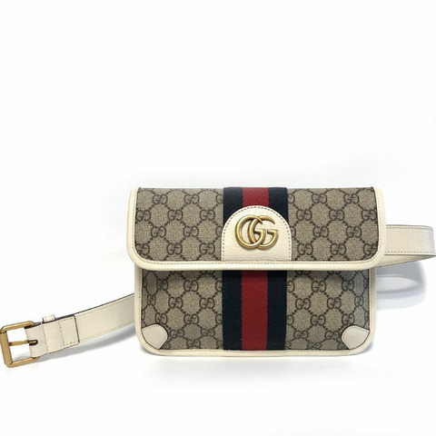 GUCCI Ophidia GG Supreme 皮帶斜背包 674081 96IWT9794
