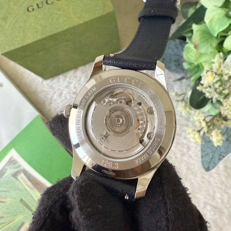 G-Timeless 虎頭及蜜蜂星星圖案機械錶(深藍色)-6