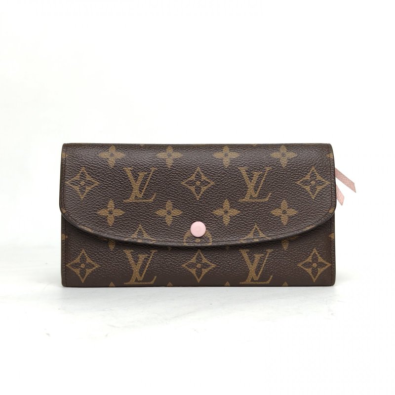 LOUIS VUITTON Emilie豆子錢夾老花PVC2017肩背包-0