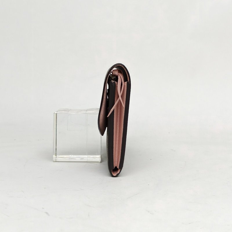 LOUIS VUITTON Emilie豆子錢夾老花PVC2017肩背包-3