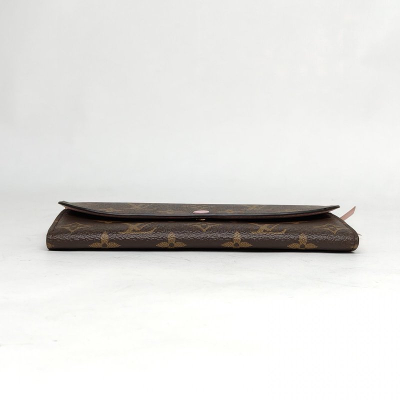 LOUIS VUITTON Emilie豆子錢夾老花PVC2017肩背包-4