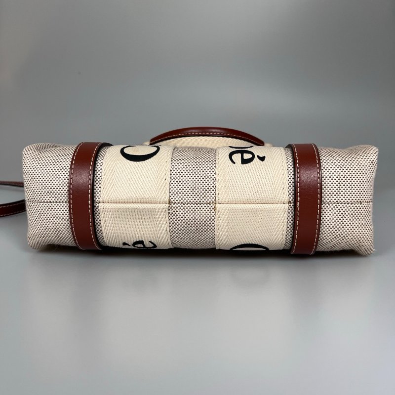 CHLOE 棕色 WOODY肩背包 小號-4