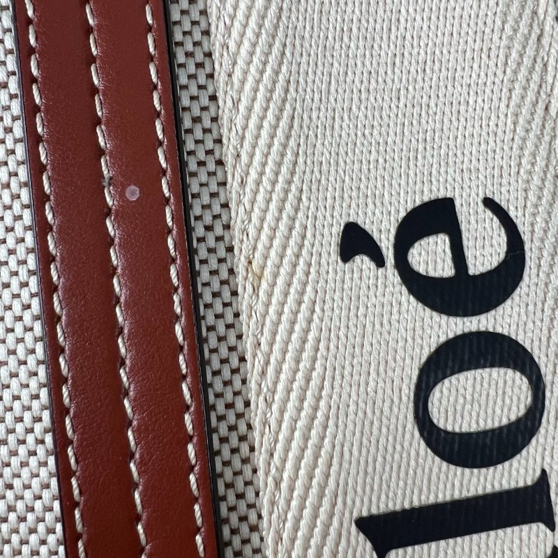 CHLOE 棕色 WOODY肩背包 小號-10