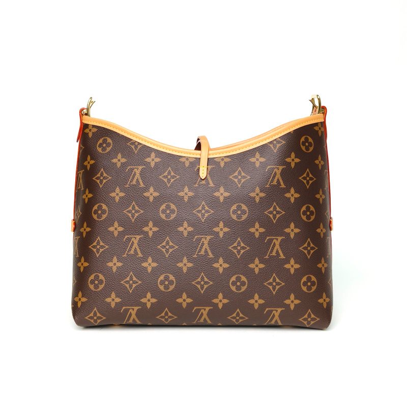 LOUIS VUITTON CARRYALL小號29配子袋老花PVC金扣晶片肩背包-2