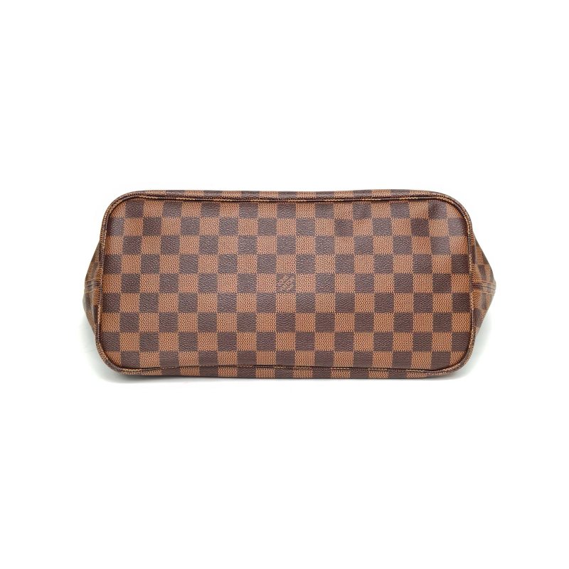 LOUIS VUITTON Neverfull中號31配子袋棕色棋盤格PVC金扣2019肩背包-4