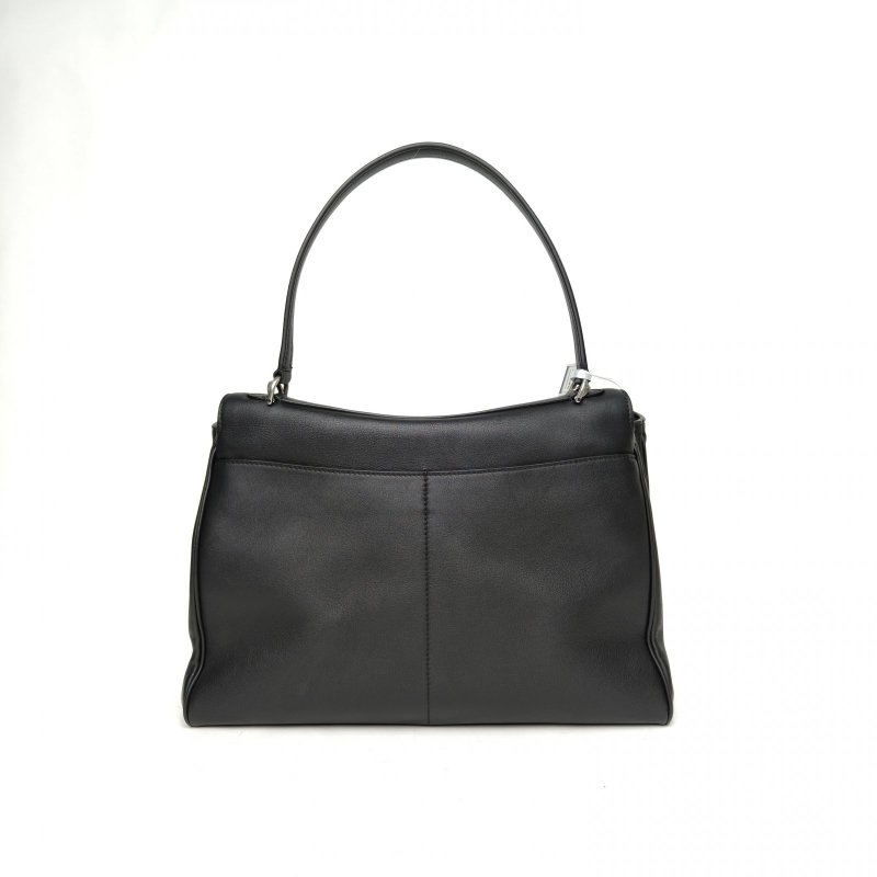 BALENCIAGA Rodeo中號黑色牛皮銀扣肩背包-2