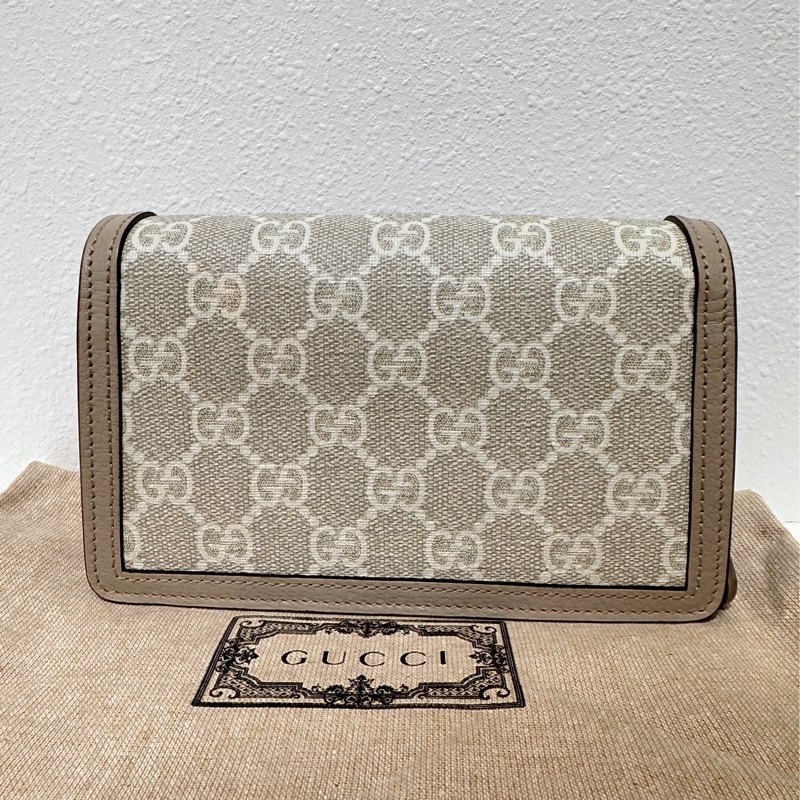 【GUCCI 古馳】476432 經典Dionysus系列GG Supreme帆布迷你酒神斜背包-6