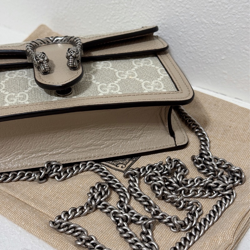 【GUCCI 古馳】476432 經典Dionysus系列GG Supreme帆布迷你酒神斜背包-10