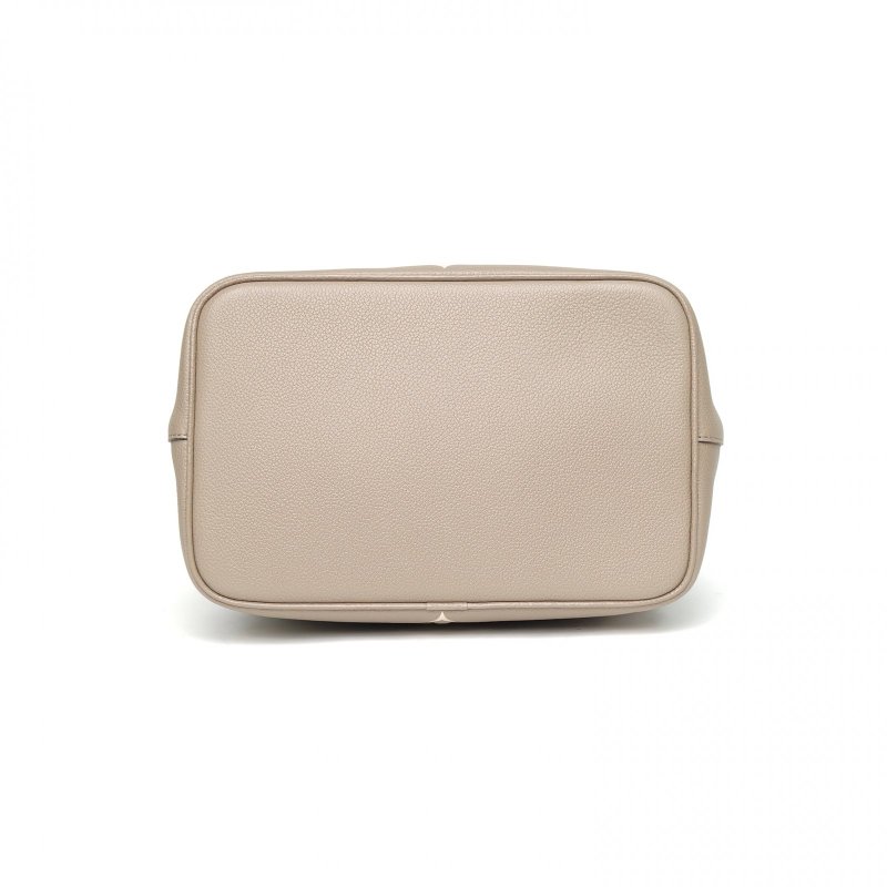 LOUIS VUITTON NÉONOÉ水桶包中號26大象灰牛皮金扣晶片老花壓紋肩背包-4