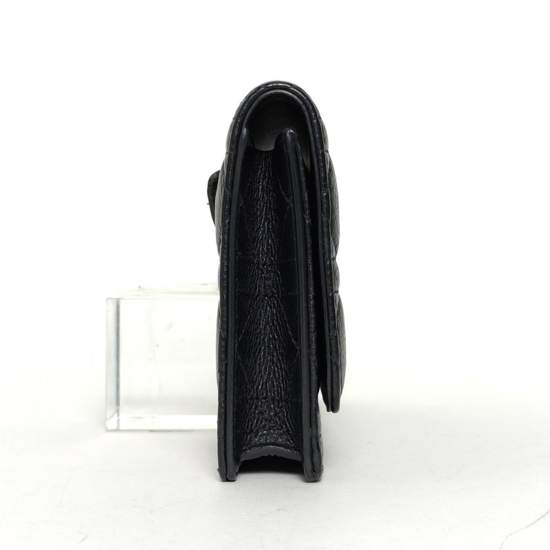 DIOR Caro鏈條WOC黑色牛皮金扣2021肩背包-3