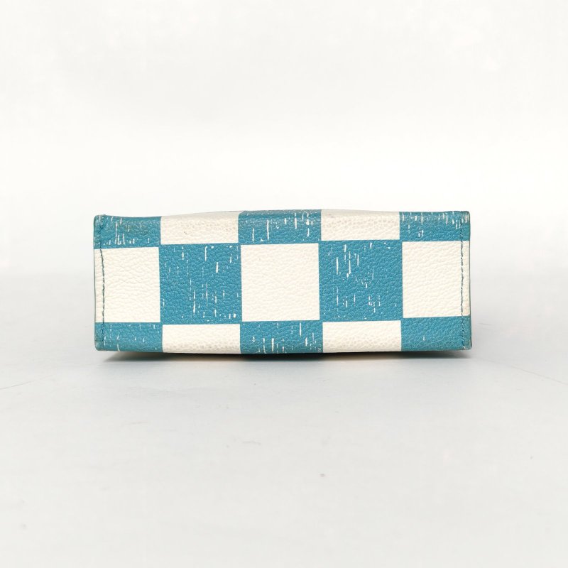 LOUIS VUITTON PETITSACPLAT琴譜包14湖藍牛皮晶片日落系列肩背包-4