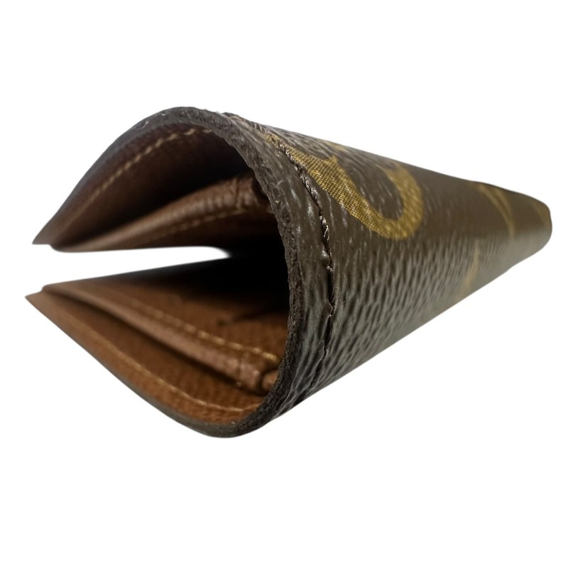 【美收精品】LV 茶色老花短夾 4-652-4