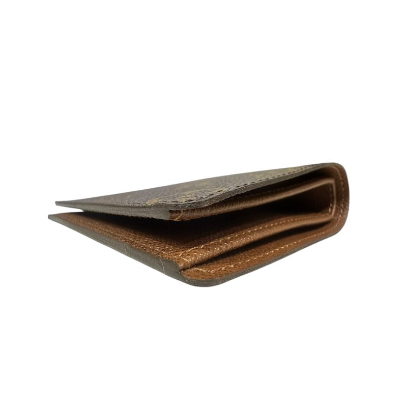 【美收精品】LV 茶色老花短夾 4-652-9