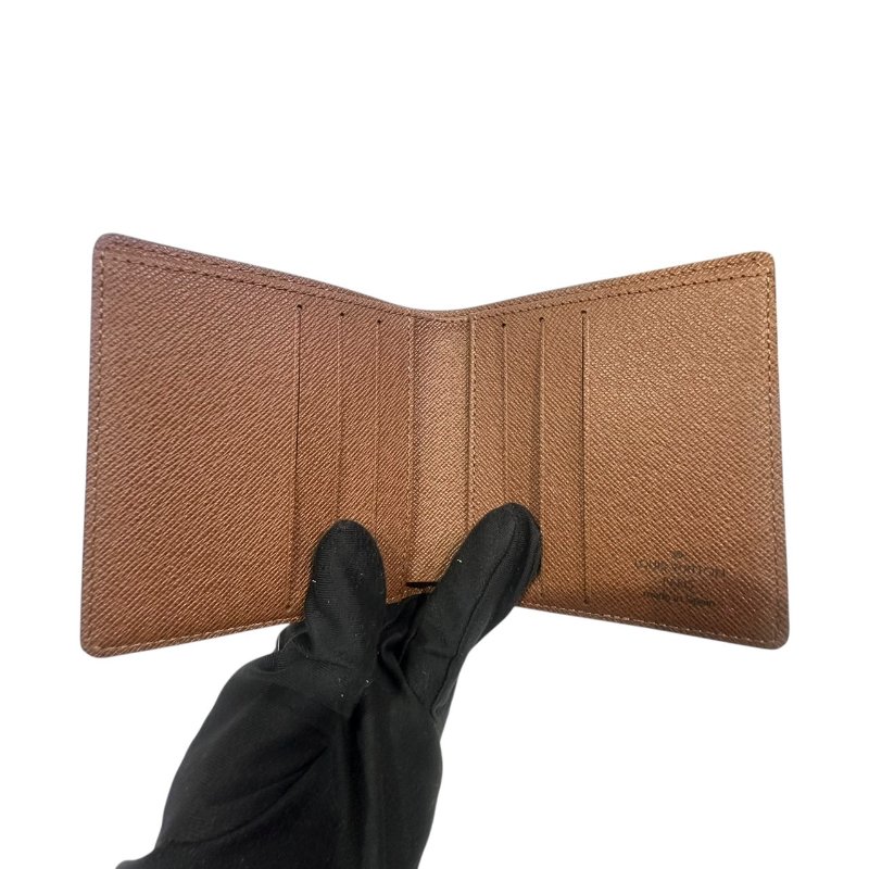 【美收精品】LV 茶色老花短夾 4-652-10