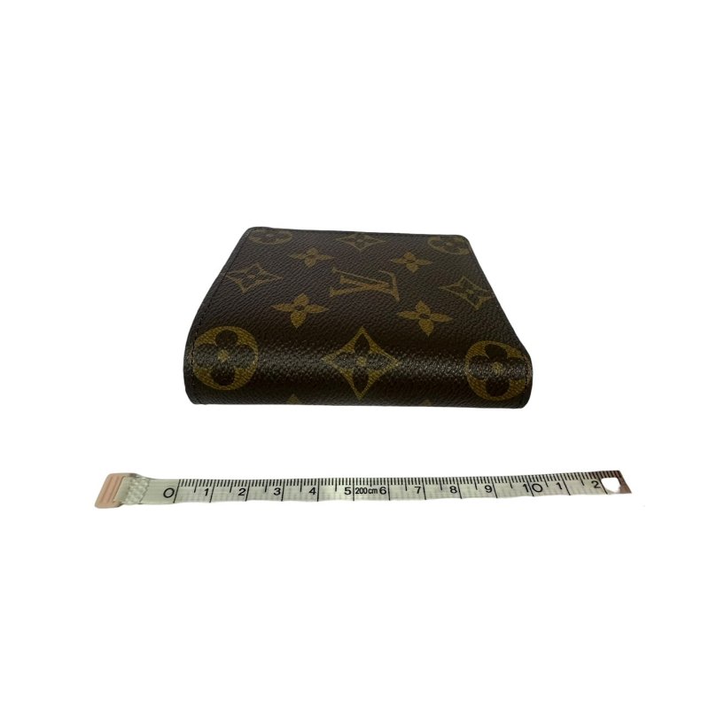【美收精品】LV 茶色老花短夾 4-652-15