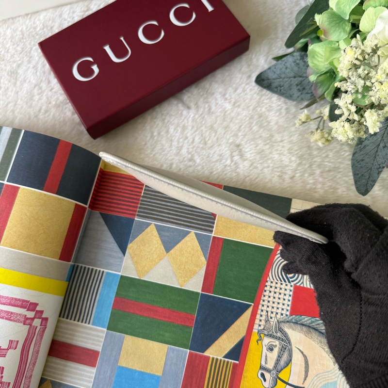 金色Logo 皮革拉鍊鑰匙包/零錢包(灰色)-5