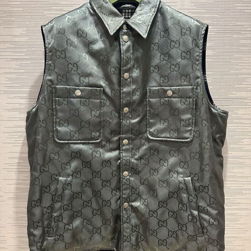 💎Han's house精品服飾💎 GUCCI Supreme 尼龍 滿版 GG 背心 寬版-0