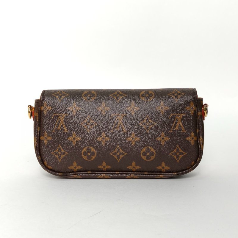 LOUIS VUITTON IVY鏈條腋下包老花PVC金扣晶片肩背包-2