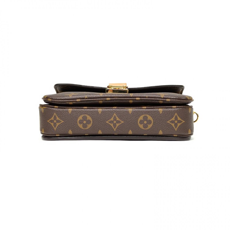 LOUIS VUITTON MetisPochetteEastWest橫版郵差包老花PVC金扣晶片肩背包-4