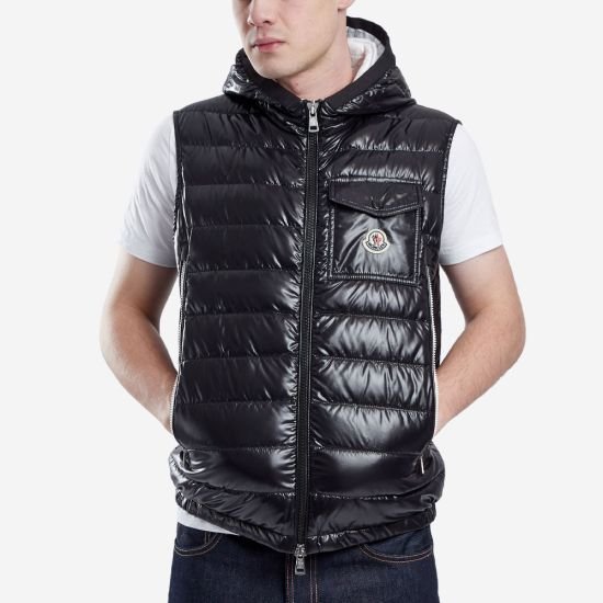 💎Han's house精品服飾💎 moncler Rago羽絨 防水 連帽 背心 原價33700-4