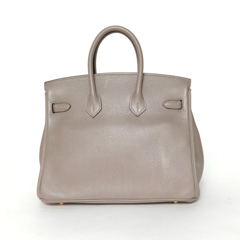 HERMES Birkin25M8銀河灰TN皮Y刻金扣肩背包-2